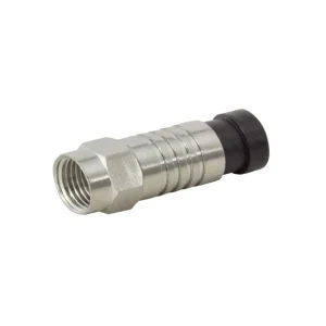 Conector F com fecho de pressão