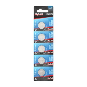 Pilhas de lítio CR2025 – Pack 5 unidades