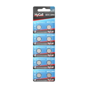 Pilhas alcalinas tipo moeda LR44 / LR1154 / AG13