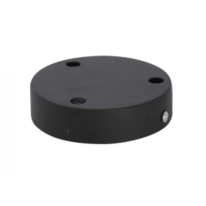 Suporte Teto de Metal 12cm 3 orifícios Preto