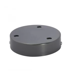 Suporte Teto de Metal 12cm 3 orifícios Titânio
