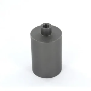 Casquilho E27 Metálico Liso Preto Fosco