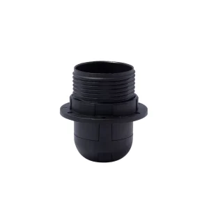 Casquilho meia rosca E27 – Preto