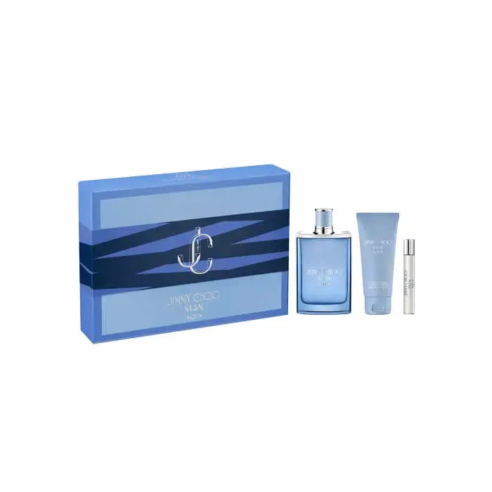 Jimmy Choo Man Aqua Eau De Toilette Spray 100ml Set 3 Pieces - Image 2