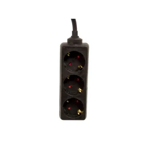 Bloco 3x16A 3m (3×1,5 mm²) 3680W Preto