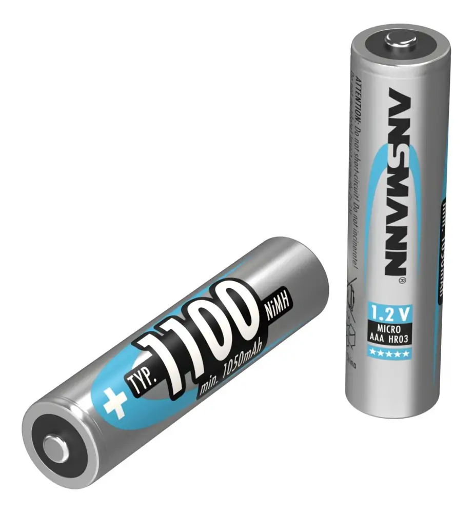 Bateria recarregável AAA / Tipo 1100 (mín. 1050mAh) 4 unid.
