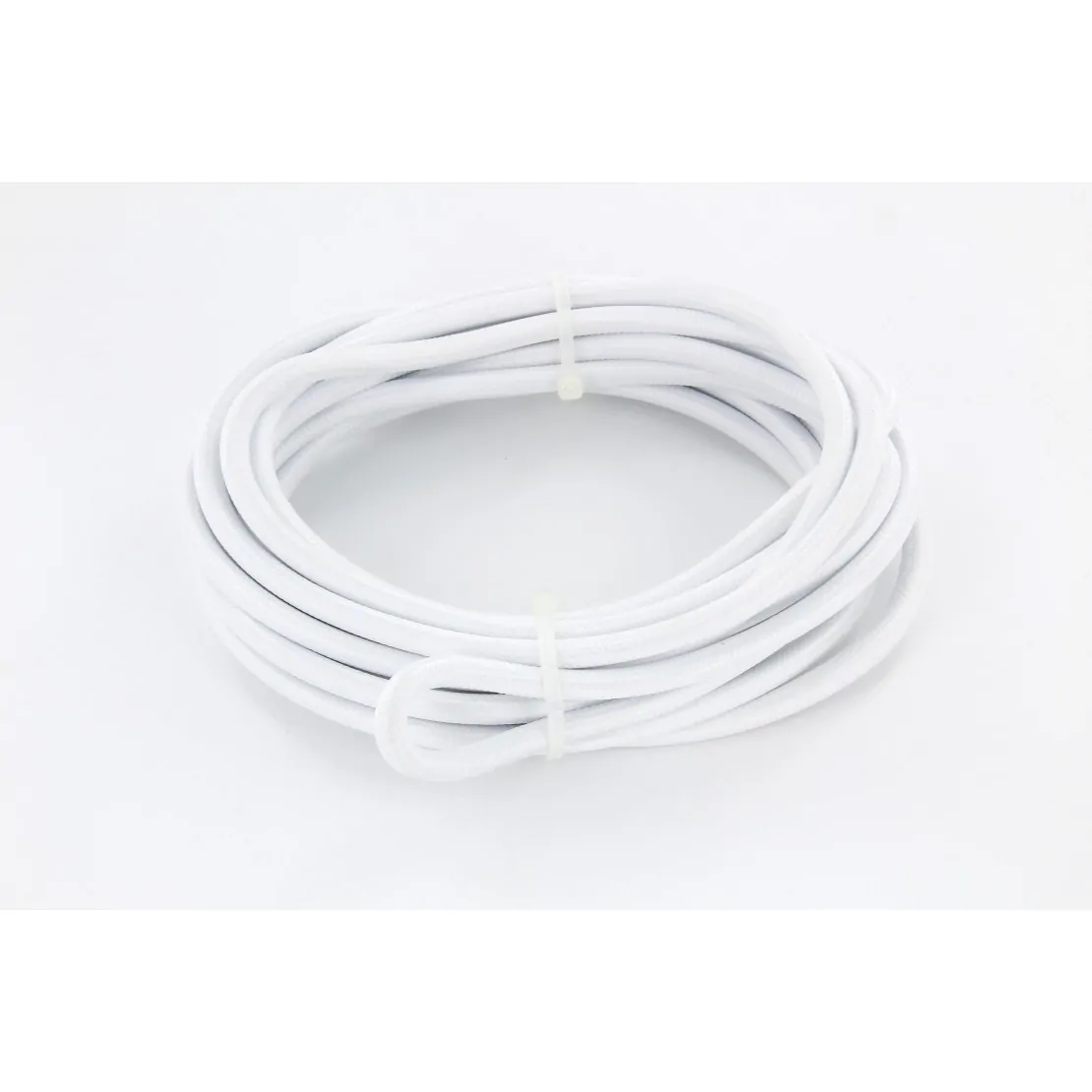 Cabo HO3VV-F 2×0,75mm² – 3m Têxtil Branco