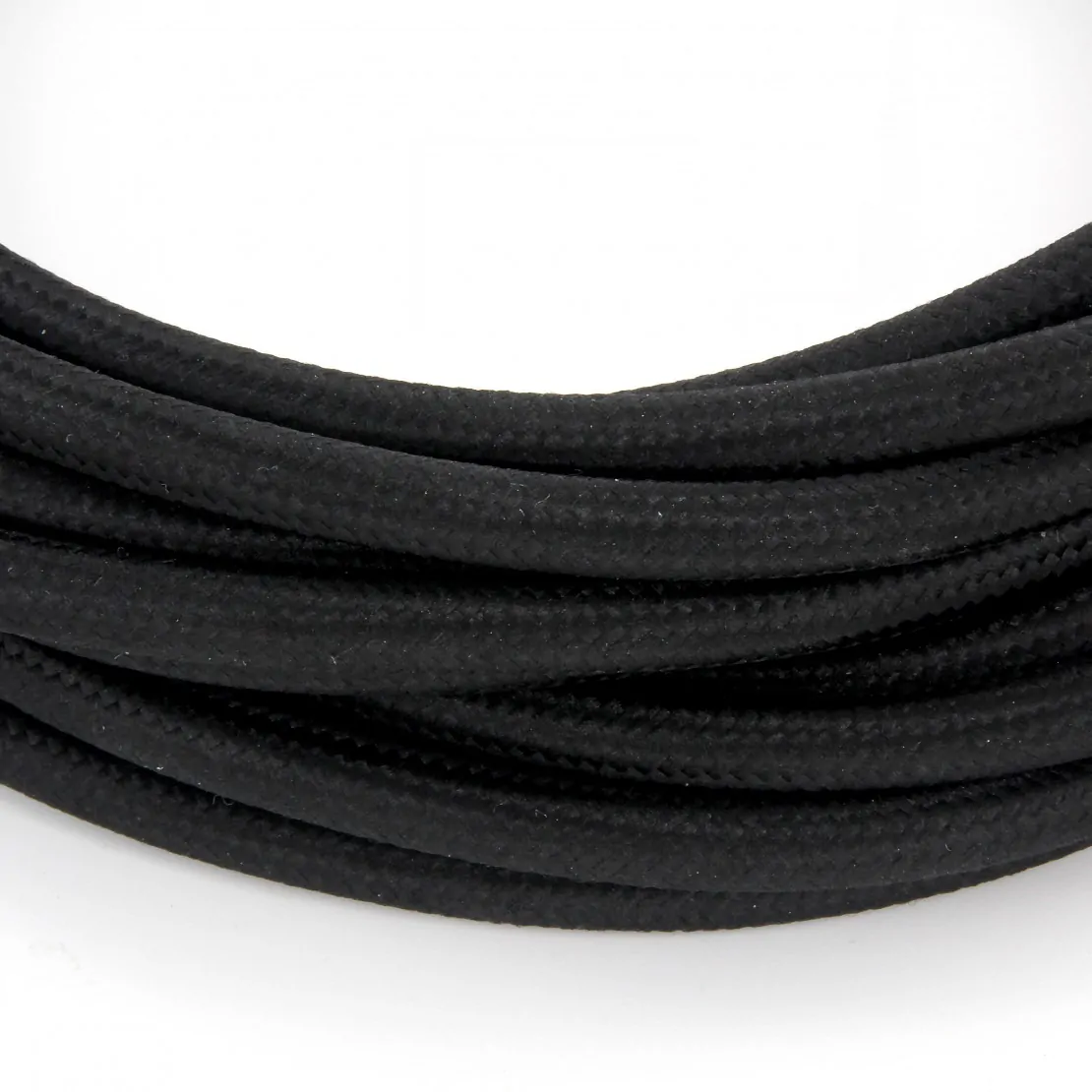 Cabo HO3VV-F 2×0,75mm² – 3m Têxtil Preto - Image 3