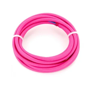 Cabo HO3VV-F 2×0,75mm² – 3m Têxtil Rosa