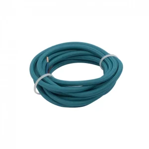 Cabo HO3VV-F 2×0,75mm² – 3m Têxtil Azul