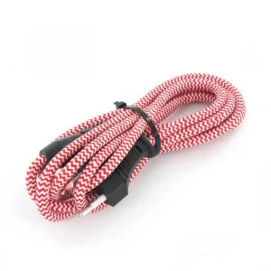 Cabo 2×0,75mm²-2m com interruptor Têxtil