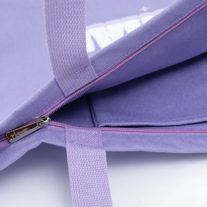 Bolsa Tote de Tecido Lilás – Assim tal e qual, sou sensacional - Image 4