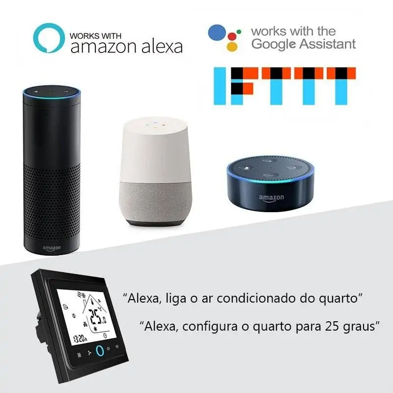 Controlador de temperatura do termostato do ar condicionado com ecrã - Image 5