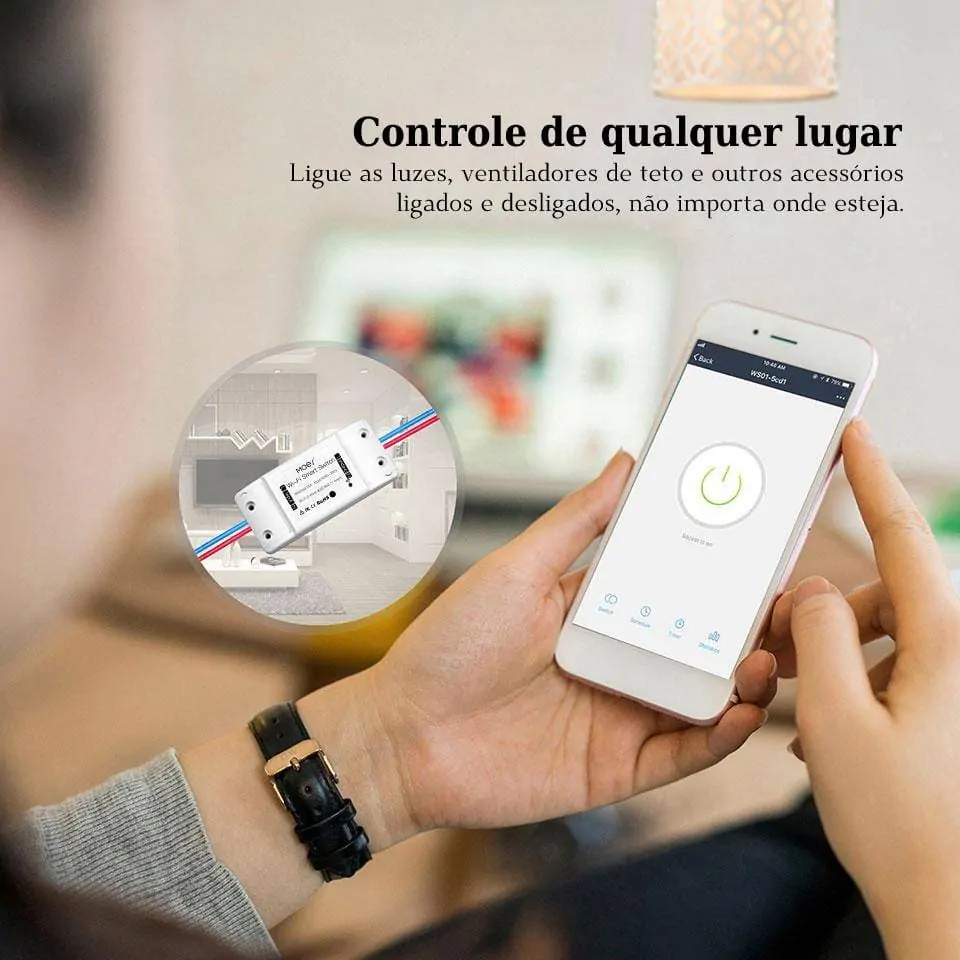 Módulo on/off Wi-Fi 16A com leitor de consumo de energia - Image 3