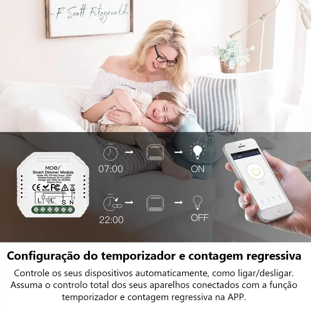 Módulo Dimmer Wi-Fi + RF 433 - Image 6
