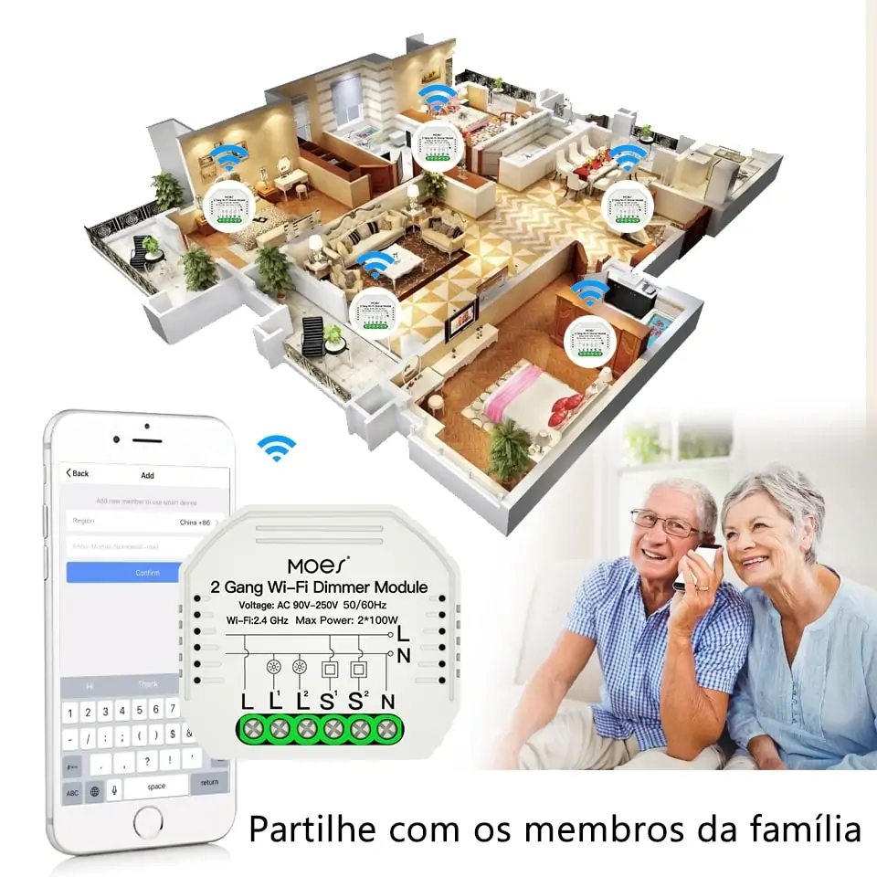 Módulo Dimmer 2 canais Wi-Fi + RF 433 - Image 7