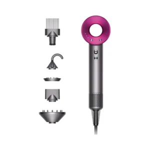 Secador Dyson Supersonic  -Nickel/Fuchsia com 5 acessórios