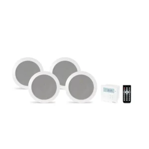Kit de som Fonestar Amplificador 2×10 W RMS Bluetooth/USB/SD/FM com 4 colunas