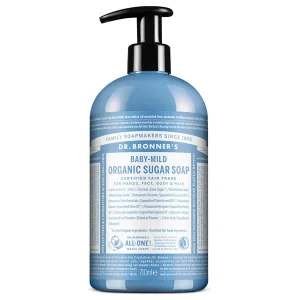 Dr. Bronner’s Sabonete de Açúcar Biológico Bebé Sem Aroma 710 ml