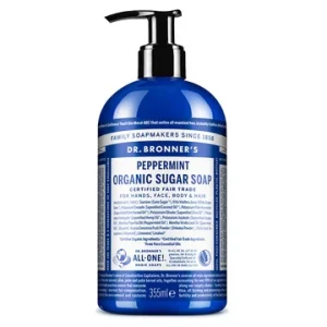 Dr. Bronner’s Sabonete de Açúcar Biológico Hortelã-Pimenta 355 ml