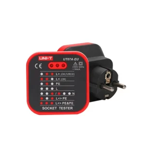 Indicador de rede de 230V AC com testador de RCD