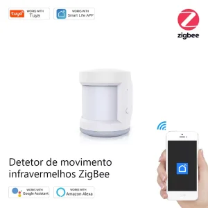 Detetor de movimento infravermelhos Zigbee