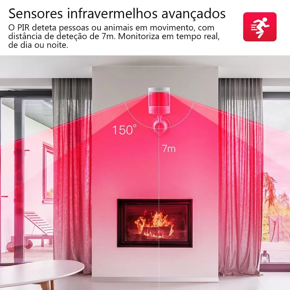 Detetor de movimento infravermelhos com sensor de luminosidade Zigbee - Image 4