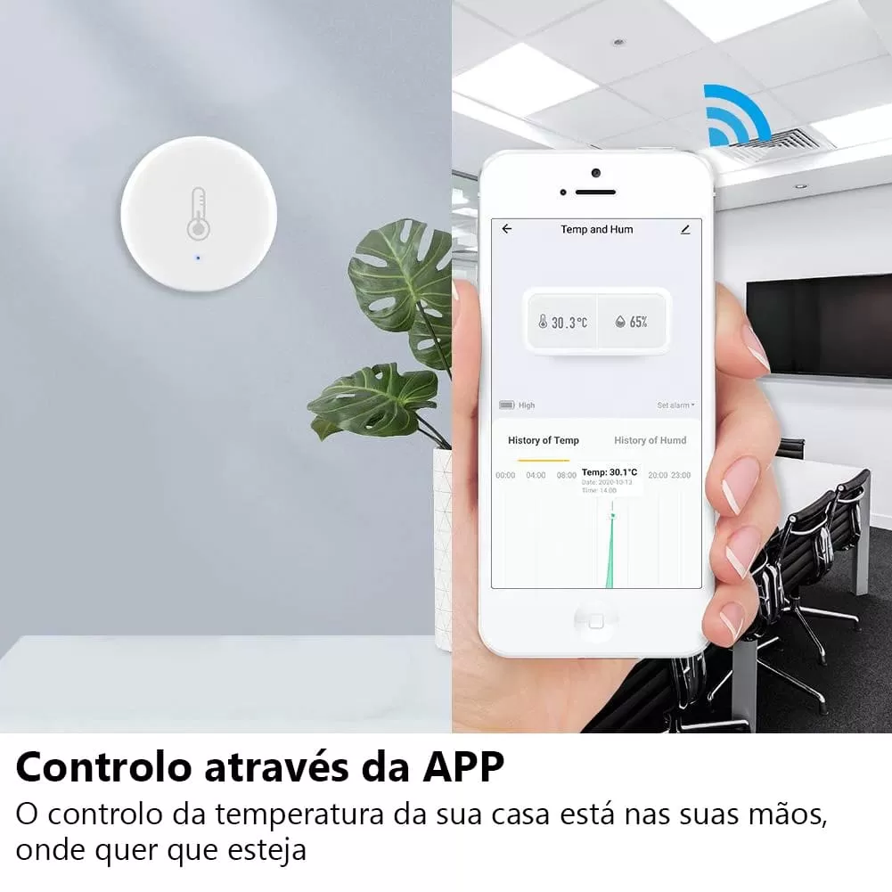 Sensor de temperatura e humidade Zigbee - Image 3